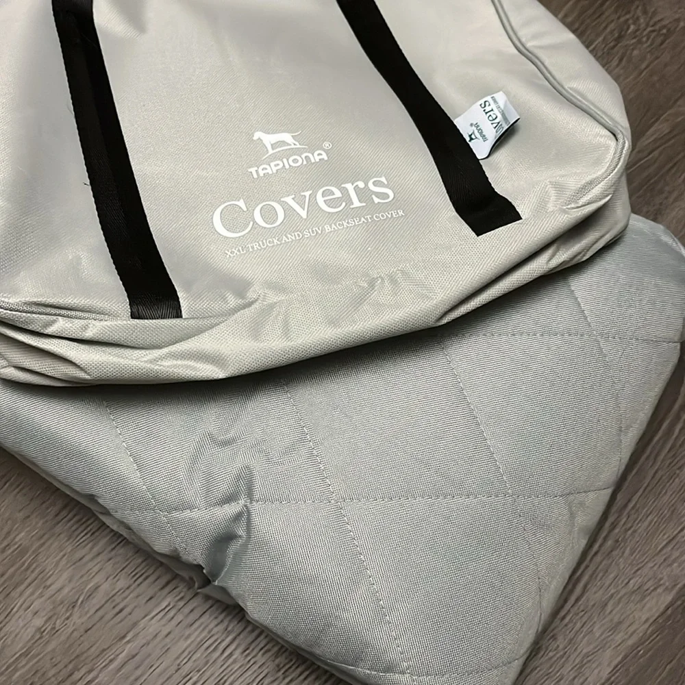 Gray Quilted Dog BackSeat‎ Cover Hammock